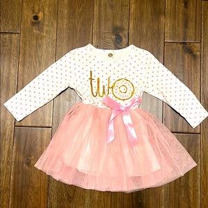Size 2T TWO SWEET Birthday Dress 🍩